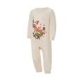 thumbnail image 3 of Pijamas navideños para toda la familia, conjunto de camiseta de manga larga con estampado de ciervos y pantalón para adultos, niños, bebés y perros., 3 of 7