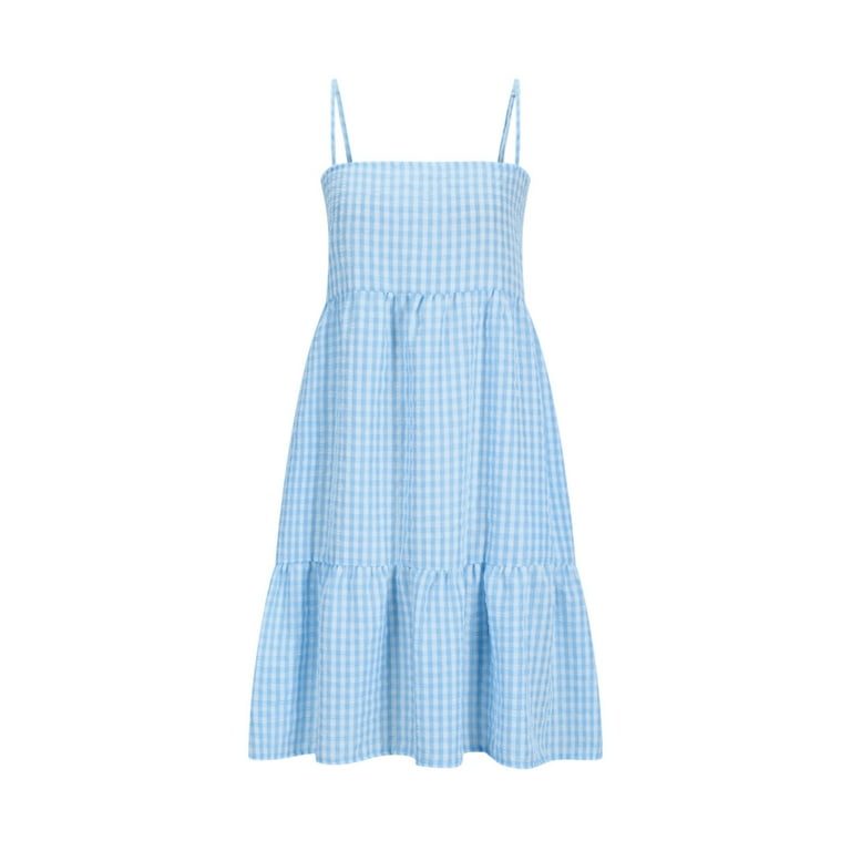 light blue babydoll dress spaghetti strap Dolly Satin Babydoll Mini Dress - Light Blue