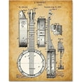 thumbnail image 6 of Banjo Musical Instrument Art - 11x14 Unframed Patent Print - Great Gift for Banjo Players, 6 of 6