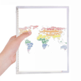 thumbnail image 1 of Global Map Lgbt Rainbow Wordcloud Notebook Loose Diary Refillable Journal Stationery, 1 of 3