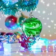 thumbnail image 4 of Glass Christmas Ball Ornaments - Hand Blown Glass Balls, Hanging Decor for Xmas Tree, Home Window, Outdoor Garden & Patio, Perfect for Christmas Holiday Decoration, 2.75*2.95in, A, 4 of 6