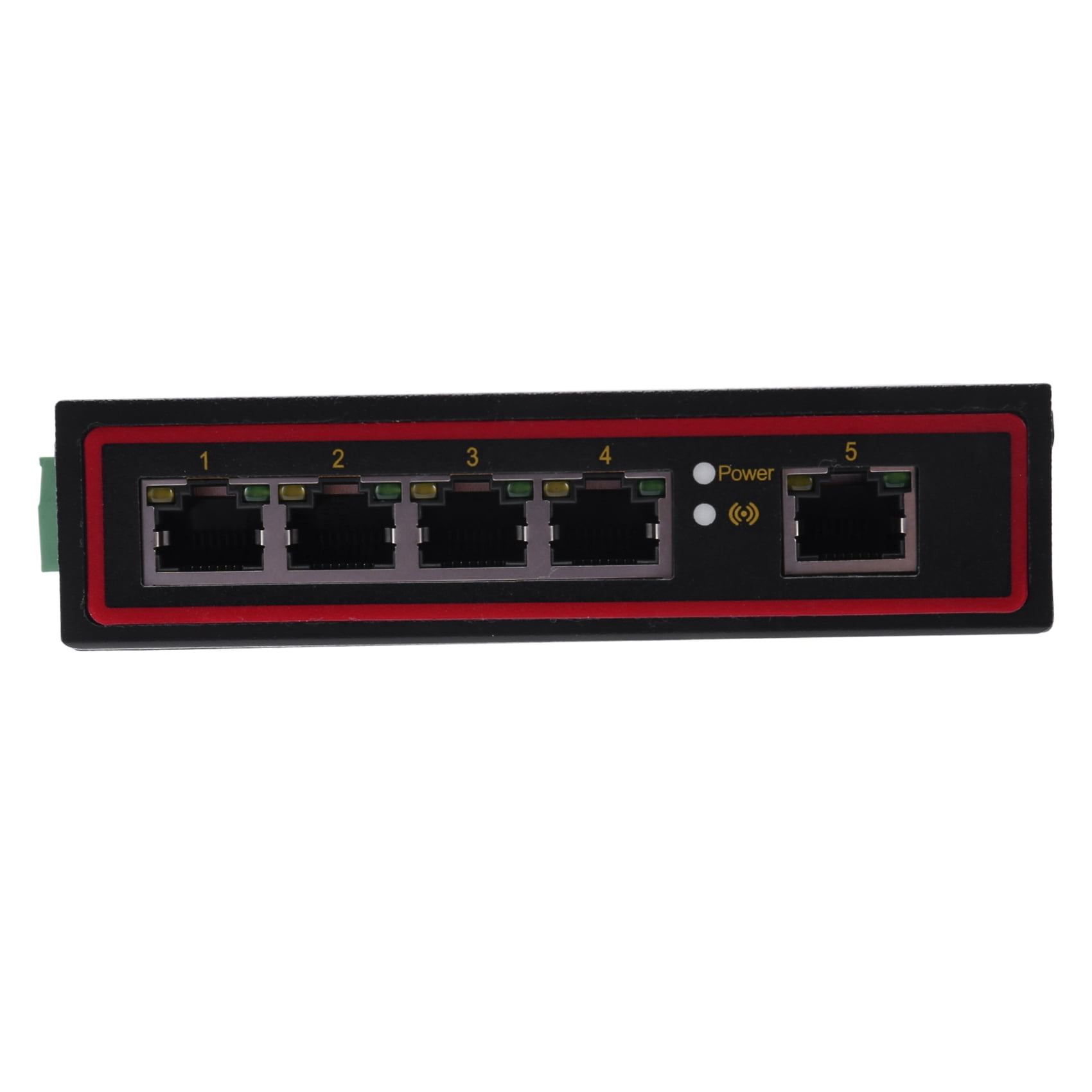 2X 5-Port RJ45 10/100M Ethernet Desktop Switch Hubs Network Laptop DIN Rail Type,2x Ethernet Switch,Black