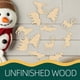 thumbnail image 5 of Adornos de madera de 30 piezas adornos de animales de bosque salvaje, 5 of 7