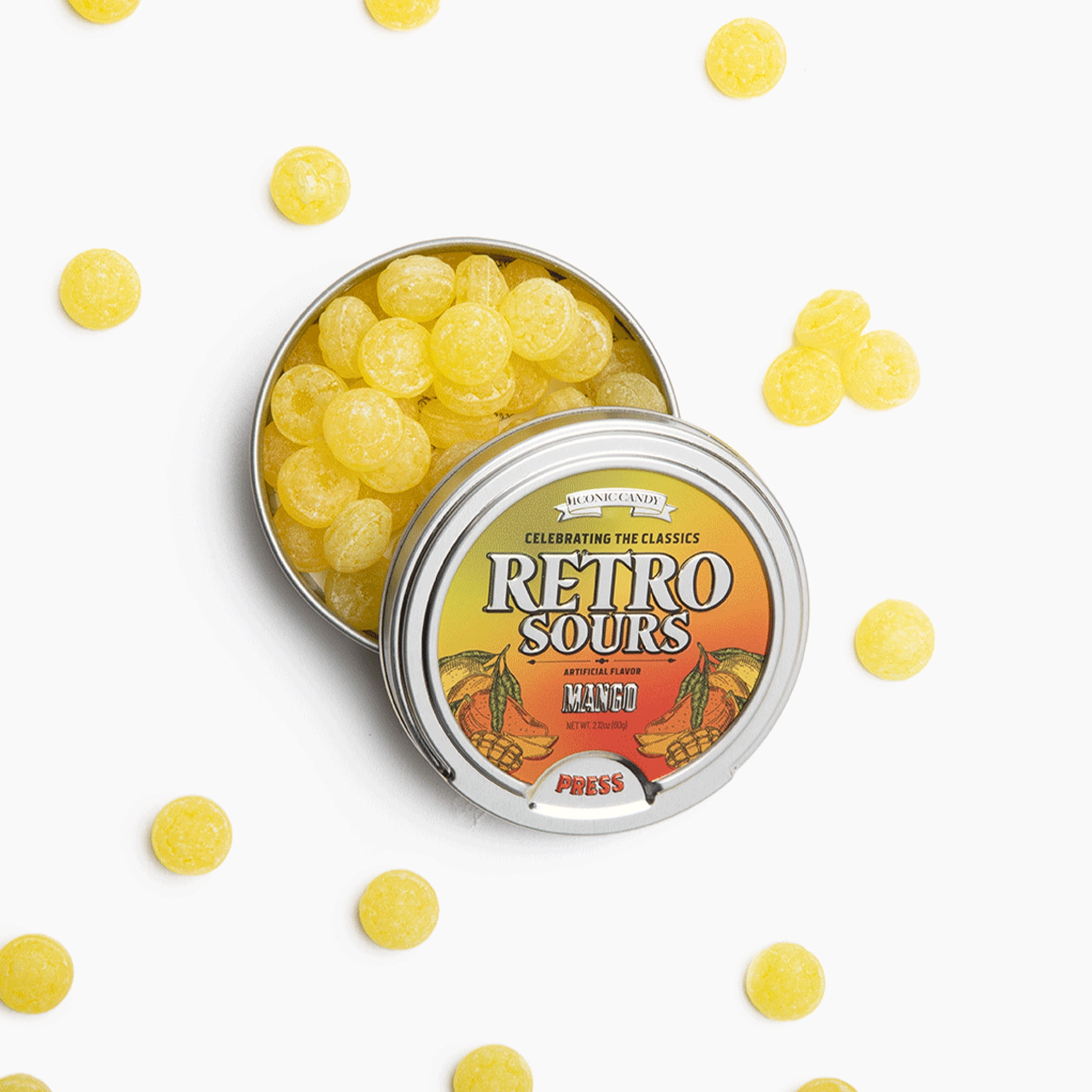 Retro Sours Mango 2.12oz Tin