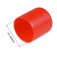 thumbnail image 3 of Unique Bargains 10 Pcs Embouts en Caoutchouc, 1-1/8 Pouce ID Bouchon Rond Protecteurs de Filetage Flexible Rouge, 3 of 3