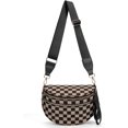 thumbnail image 1 of czcpp-Checkered Crossbody Purse for Women Nylon Checkerboard Bum Bags Checkered Cross Body Bags, 1 of 4