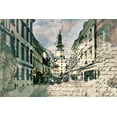 thumbnail image 2 of Bolokofsky, Ronald 18x13 Black Ornate Wood Framed with Double Matting Museum Art Print Titled - Bratislava, 2 of 4