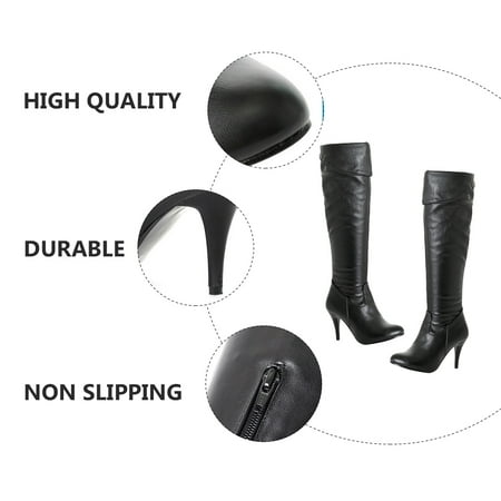

Boots 1 Pair Practical High Knee Boots Woman High Leg Boots Winter Thin Heel Boots