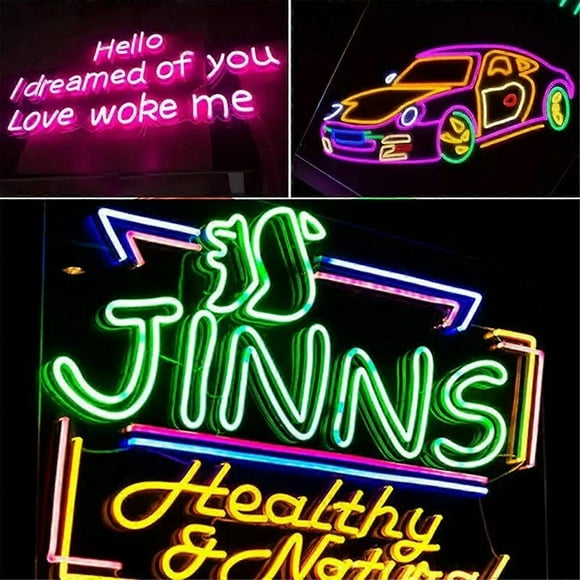 EU Plug Smart LED Neon Light Strip Set Soft Flexible Neon Light Rope Light 2m Light Strip