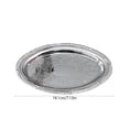 thumbnail image 3 of Elegant Shiny Floral Engraved Serving Tray for Wedding Birthday Holiday Party Food Buffet Decorative Silver, 3 of 6