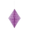 Diamond Tissue Paper Decoration, 14 in, Purple, 1ct