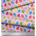 thumbnail image 2 of Soimoi Polyester Crepe Fabric Egg Easter Decor Fabric Printed Yard 52 Inch Wide, 2 of 3