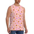 thumbnail image 2 of Daiia Donuts Printed Men's Tank Tops,Casual Soft Sleeveless Gym Muscle Shirts Bodybuilding Tee-Small, 2 of 8