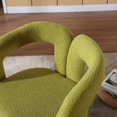 thumbnail image 6 of Tansole Modern Boucle Fabric Swivel Arm Chairs, Olive Green (Set of 2), 6 of 7