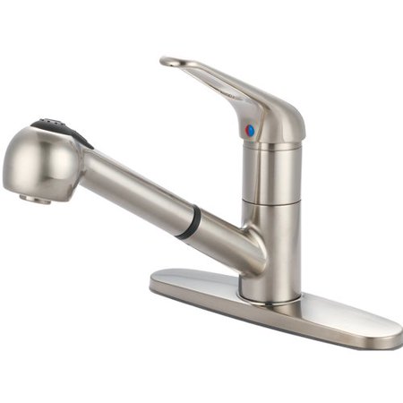 UPC 763439850942 product image for Olympia Faucets Pull Out Single Handle Kitchen Faucet | upcitemdb.com