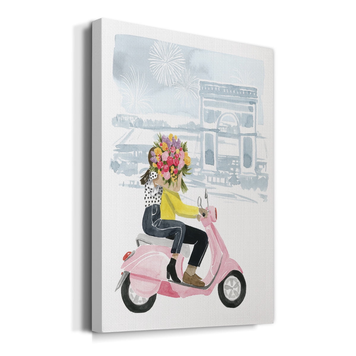Paris in Love I Premium Gallery Wrapped Canvas - Ready to Hang