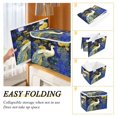 thumbnail image 3 of Iauyy Large Storage Box with Lid - Foldable Home Storage Bins for Clothes Toy Holiday Decor, Peacock (42*32*30cm), 3 of 6