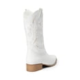thumbnail image 3 of Botas DREAM PAIRS con Punta Cuadrada, Bordado y Tacón Bloque Blanco, 3 of 6