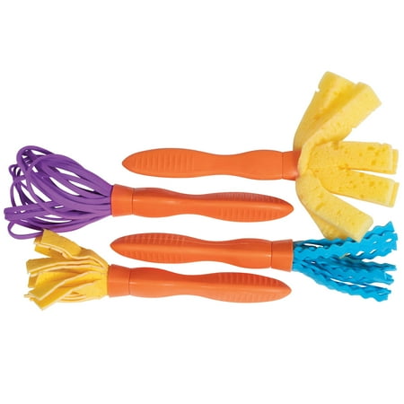 UPC: 0734653032018 | CE-6685 – Triangle Grip Mini Texture Wands  Set 1  Set of 4 by Center Enterprises Inc.