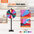 thumbnail image 4 of 24-Inch Spinning Prize Wheel with 14 Slots,Dry Erase Roulette Wheel Kit Includes 2 Markers - Portable Tabletop or Floor Standing Spinner for Fortune Wheel Games,Parties,Pubs,Trade Shows & Carnivals, 4 of 13