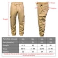 thumbnail image 5 of Htwon Mens Casual Pants Sweatpants for Men Fashion Elastic Sports Slim Fit Stretch Trousers(Khaki, 2XL), 5 of 8