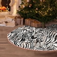thumbnail image 5 of Sikiie Leopard And Zebra Nativity Christmas Tree Skirt, Jesus Christian Winter Holiday Tree Mat Decoration(30-48IN)30", 5 of 6