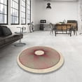 thumbnail image 4 of Ahgly Company Machine Washable Indoor Square Transitional Sienna Brown Area Rugs, 8' Square, 4 of 7