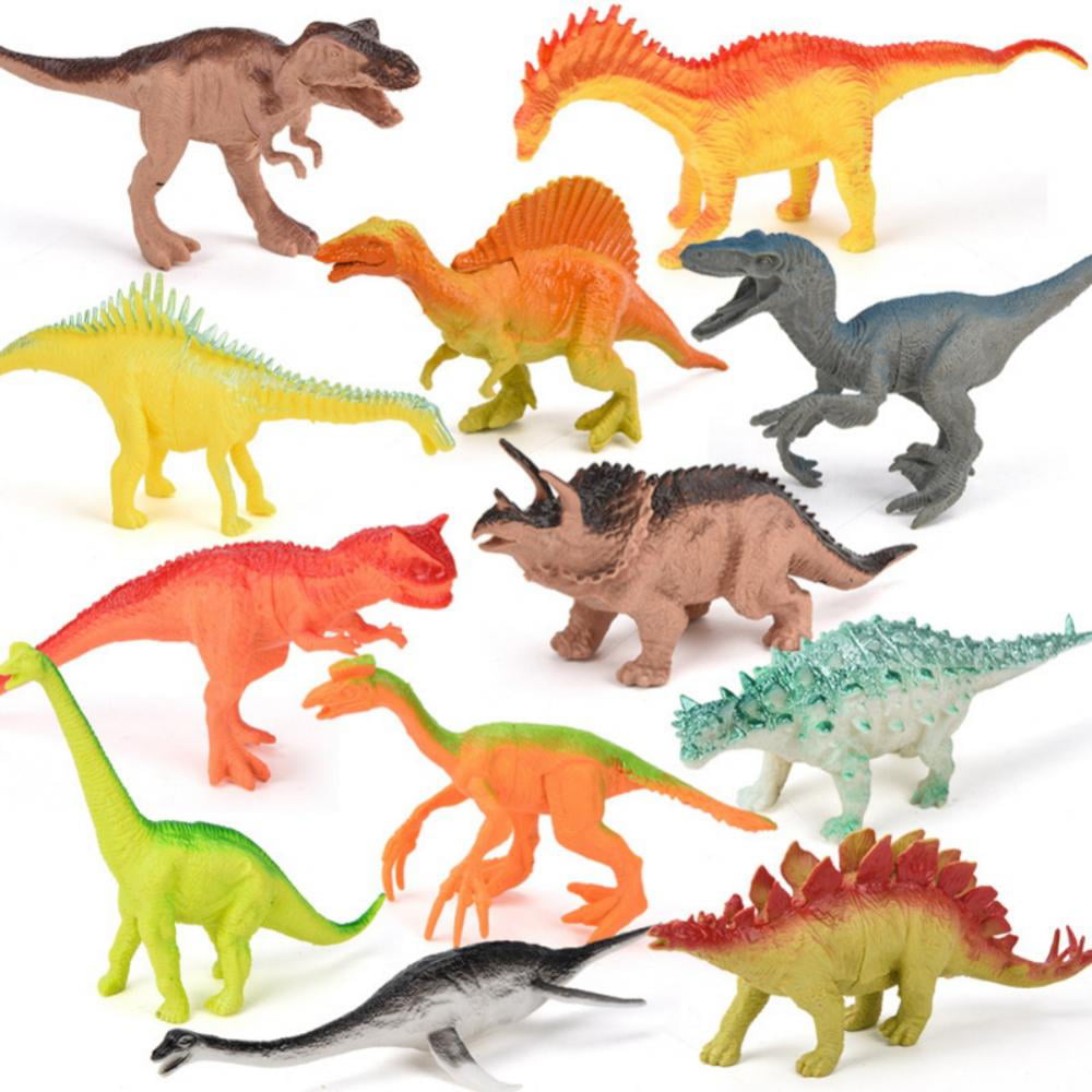 12 Pack Realistic Dinosaurs Figures Toys Assorted Dinosaur Figures with MULTI ST 