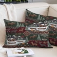 thumbnail image 2 of Western Boho Throw Pillow Covers, Farmhouse Country Rustic Chic Wild Nature Cabin Deer Soft Breathable Pillow Cases with Invisible Zipper, King Size Pillowcases for Couch Bed Sofa Chair 20x36 Inches, 2 of 9