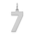 thumbnail image 1 of Collier Pendentif Numéro 7 Plaqué Rhodium en Argent Sterling 925 Charmes, 1 of 6