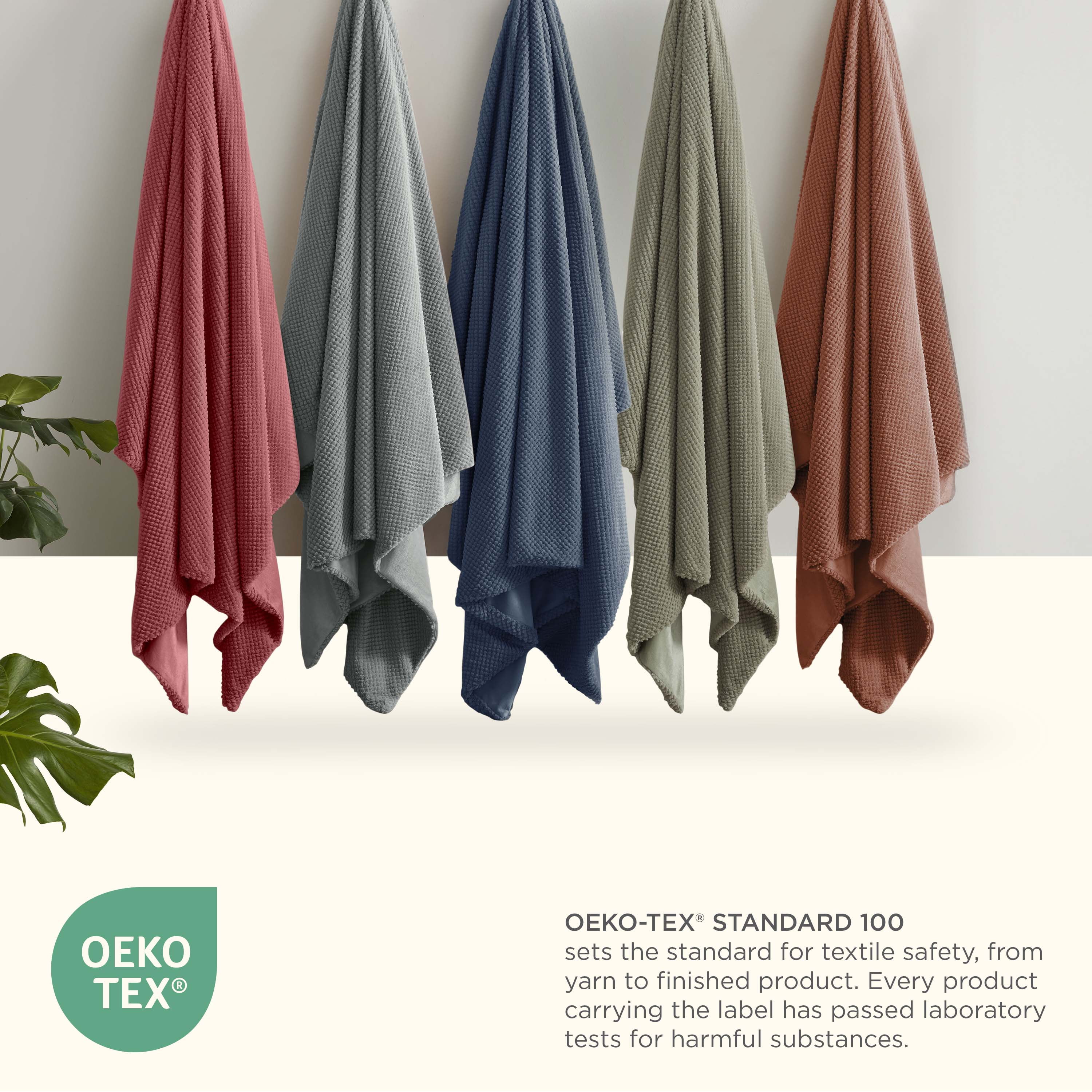 Vellux King Plush Texture Blanket | Ultra Soft Lightweight All-Season Throw | Deep Rose