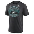thumbnail image 2 of Men's Fanatics  Heather Charcoal Philadelphia Eagles 2024 NFC Champions Right Side Draw Tri-Blend T-Shirt, 2 of 4