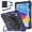 Black+Navyblue, variant on Rugged Case for Apple iPad A16 11th Generation 11" 2025/ iPad 10th Gen 10.9" 2022, Rotating Kickstand Heavy Duty Shockproof Cover with Pencil Holder & Shoulder Strap Kids Friendly