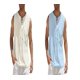 thumbnail image 3 of Men's Cotton Linen Tank Top Shirts Casual Stylish Mens Shirts Sleeveless Beach Tops-Dark gray, 3 of 4