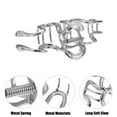 thumbnail image 4 of 1pc Metal Hair Claws Hair Clips Hair Barrettes for Women Silver Tone 4.37''x2.20''x1.18'', 4 of 7
