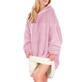 thumbnail image 4 of Sudadera Tipo Hoodie Cobija Unisex Hoodie Shendy Vendy Con Capucha Afelpada Suave Rosa, 4 of 5