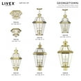 thumbnail image 5 of Livex Lighting Georgetown 4 Light Outdoor Post Lantern, 5 of 7