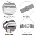 thumbnail image 3 of JOWURY Clear Fanny Pack - Clear Fanny Pack Stadium Approved Clear Bag for Stadium Events  Suitable for Men and Women Sports Events   Concerts Activities  Beaches Grey, 3 of 8