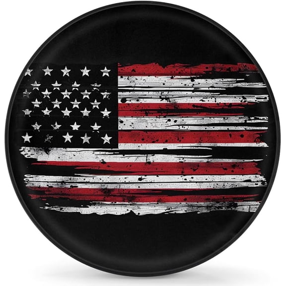 America Independence Memorial Spare Tire Cover Dust-Proof Sun Protection Rv Tire Covers Waterproof Wheel Cover Protector Universal Fit for Rv SUV Jeep Truck Trailer Camper Travel Accessories