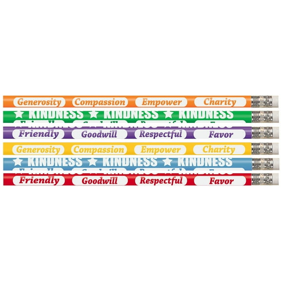 Musgrave Pencil Company Kindness Kounts Motivational Pencil, 12 Per Pack, 12 Packs