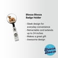 thumbnail image 2 of Rhodesian Ridgeback Dog Illustration Retractable Reel ID Badge Key Card Name Tag Holder with Clip, 2 of 6