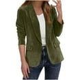 thumbnail image 2 of Dxzfnsa Winter Coats for Women Women's Solid Color Open Front Cardigans Casual Fashion Long Sleeved Cardigan Jackets with Pockets, 2 of 8
