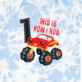 thumbnail image 4 of Inktastic Monster Truck How I Roll 1st Birthday Boys Baby Bodysuit, 4 of 5