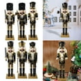 thumbnail image 4 of Mlless 36*10*8CM Nutcracker Ornaments Wooden Christmas King Conscripts Doll Toy Nutcracker Desktop Ornaments Christmas Decoration, 4 of 6