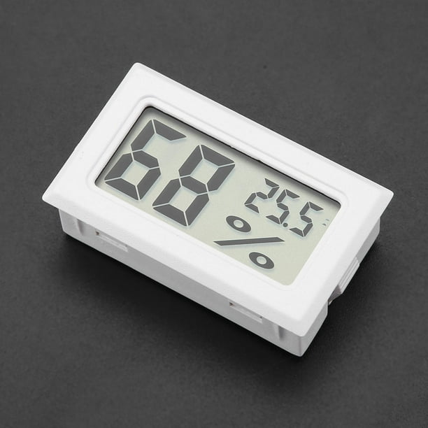 Higrómetro Termómetro Higrómetro Medidor De Temperatura Y Humedad Termómetro Higrómetro Digital Incorporado Monitor De Temperatura De Humedad Con Sonda Incorporada Blanco Anggrek Otros