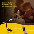 thumbnail image 3 of Luz de lectura recargable de 7 LED con 3 niveles de luz blanca cálida y fría, lámpara de lectura nocturna flexible de fácil clip en la cama, 3 of 5