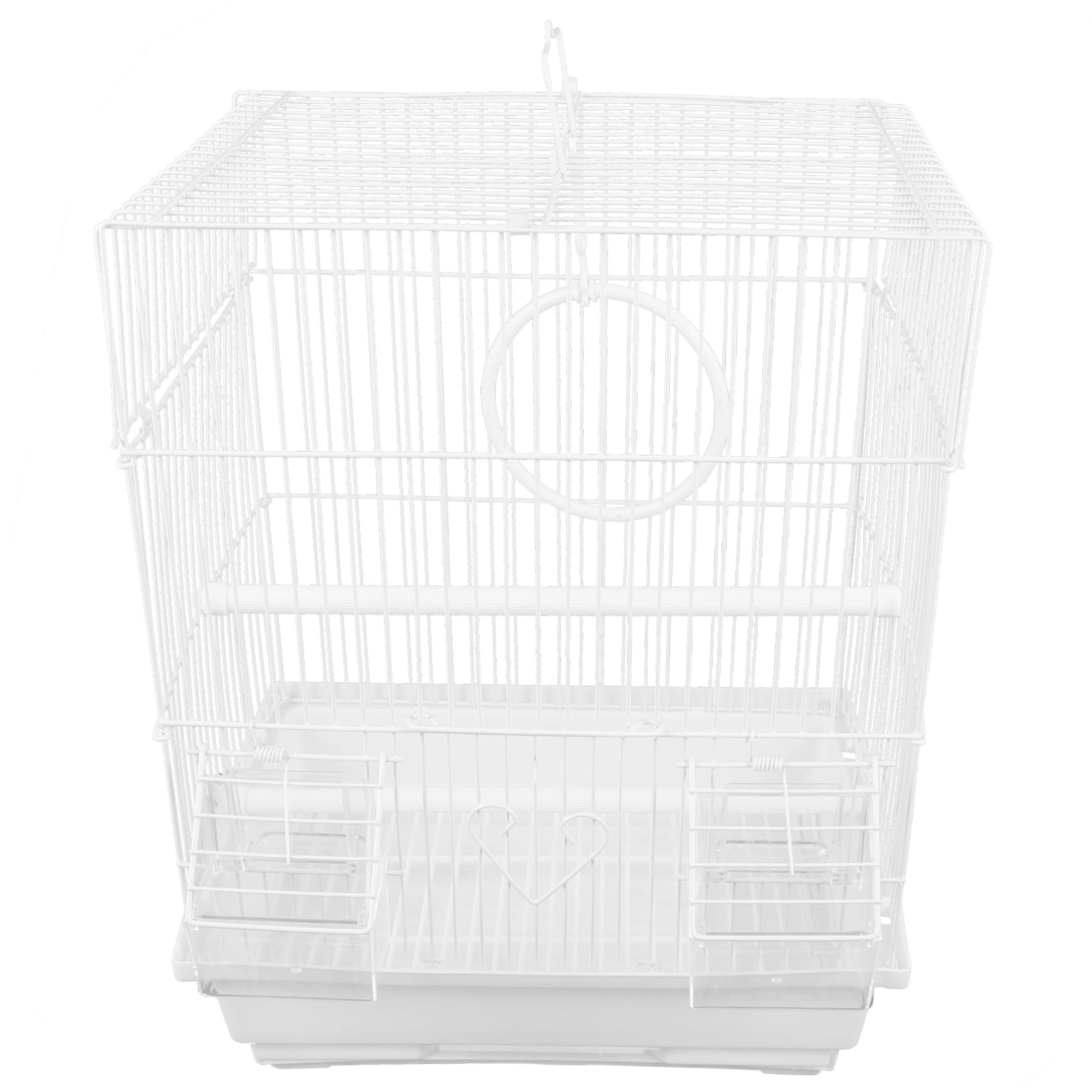 QIFULL 1Set Outdoor Wire Pet Bird Cage Metal Carrier for Comfortable Parrot Travel