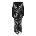 thumbnail image 3 of Buy 2 get 10% off Sunscreen Skin care Fashion Women's Embroidered Seaside Holiday Loose Sunscreen Beach Cardigan, 3 of 3