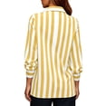 thumbnail image 4 of SBYOJLPB Women's Casual Striped Tops Long Sleeve Button-Up Turndown Collar Shirt Top, 4 of 6