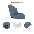 thumbnail image 3 of Covers&All Outdoor Sunbrella Sofa Seat/Back Cushion Set, UV & Fade Resistant Patio Sofa Cushions, High-Density 5" Thick Foam 3 Seat & 3 Back Cushions for Outdoor Furniture, 3 of 6